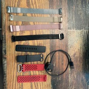 Fitbit Charge 3 accessory bundle with charger